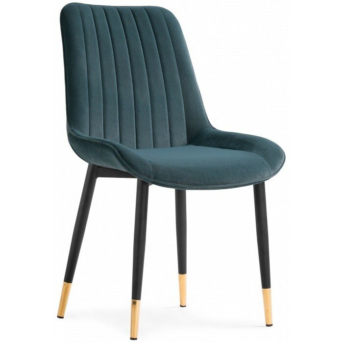 Стул на металлокаркасе Seda-1 green / black / gold Стул на металлокаркасе Seda-1 green / black / gold